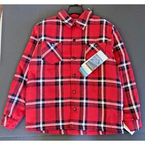 Iceburg Youth Boys Thermal Plaid Coat Jacket M 12/14 Brand New Plaid Pockets